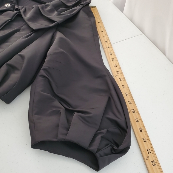 St. John SoCa Puff Sleeve Cropped Jacket Sz M Ruffle Collar Lined Zip-up Evening - Picture 11 of 16